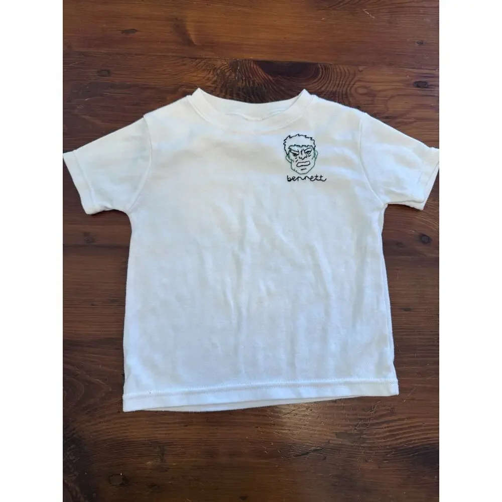 Bennett Monogrammed Shirts (2) Paw Patrol Hulk 2T